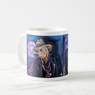 Neon Moon Painting by Alfred Fox Coffee Mug