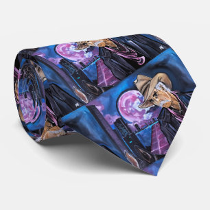 Neon Moon Painting by Alfred Fox Tie