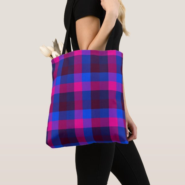 Neon mosaic fusion  tote bag (Close Up)