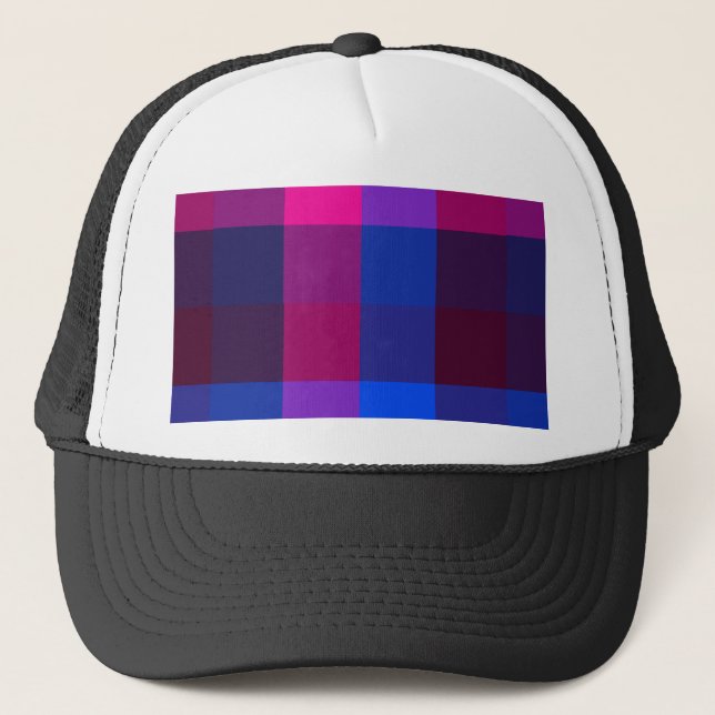 Neon mosaic fusion  trucker hat (Front)