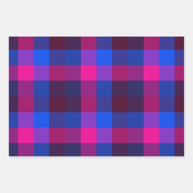 Neon mosaic fusion  wrapping paper sheet (Front)