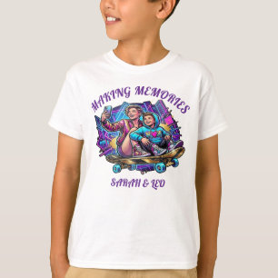 Neon Mum & Son Art Making Memories Tee