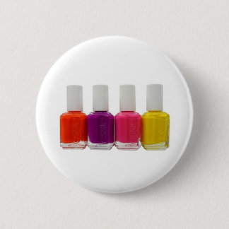 Neon Nail Polish 6 Cm Round Badge