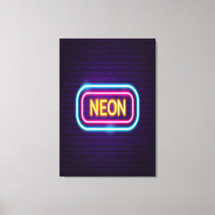Neon Night Canvas Print