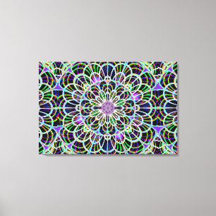 Neon Nights 2 Stretched Canvas Print