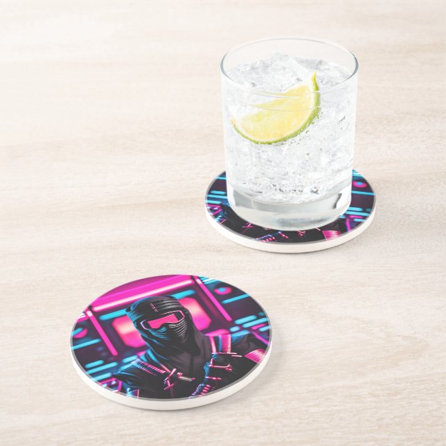 neon ninja coaster (Side)