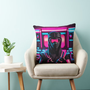 neon ninja cushion