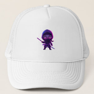 Neon Ninja – Cute Cyberpunk Style Character Trucker Hat