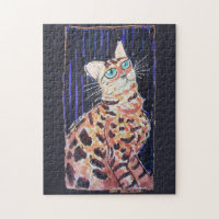 Neon Noir Bengal Cat