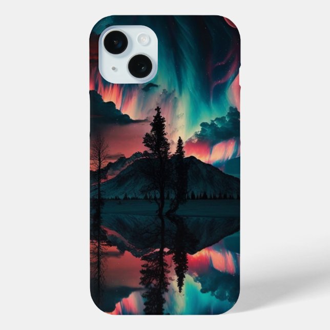 Neon Northern Lights Case-Mate iPhone Case (Back)