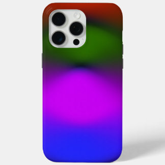 Neon of Blue, Purple, Green & Orange iPhone 15 Pro Max Case