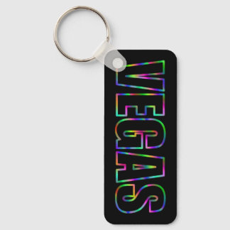 NEON OMBRE COLORS VEGAS OUTLINE KEY RING