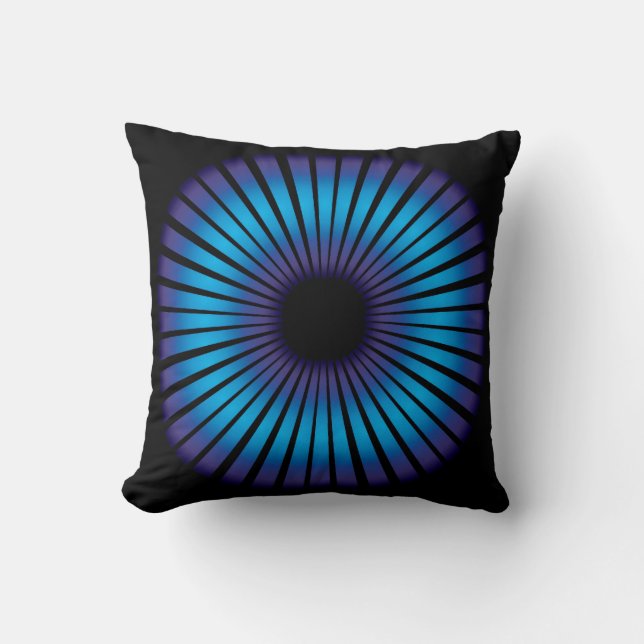 Neon Optical Illusion  Cushion (Front)