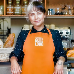 Neon orange - add logo apron