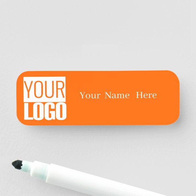 Neon orange - add logo name tag (In Situ)