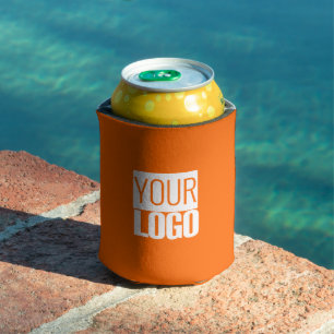 Neon orange - add your logo Can Cooler