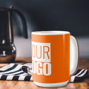 Neon  orange  - add your  logo  Coffee Mug