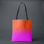 Neon Orange and Hot Pink Ombre Shade Colour Fade Tote Bag<br><div class="desc">Neon Orange and Hot Pink Ombre Shade Colour Fade. Ombre shades go from hot pink blurred into neon orange in this sunset palette neon, orange, hot, pink, ombre, shade, colour, fade, trend, bright, fluorescent, highlighter, school, kids, fun, dorm, decor, tint, bright neon pink, bright pink, neon orange, hot pink, ombre...</div>