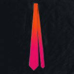 Neon Orange and Neon Pink Ombre Shade Colour Fade Tie<br><div class="desc">Neon Orange and Neon Pink Ombre Shade Colour Fade. Faded shades of hot pink blurring into neon orange look like a painted sunset neon, orange, hot, pink, ombre, shade, colour, fade, trend, bright, fluorescent, highlighter, school, kids, fun, dorm, decor, tint, bright neon pink, bright pink, neon orange, neon pink, pink...</div>