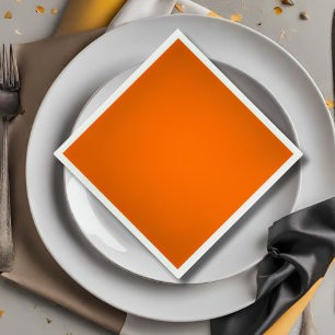 neon  orange -blank  napkin