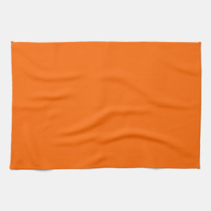 neon  orange -blank  tea towel