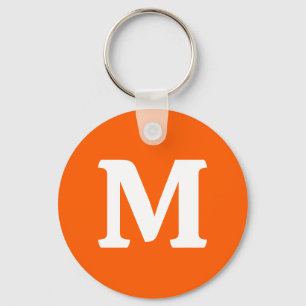 Neon Orange Solid Color  Keychain