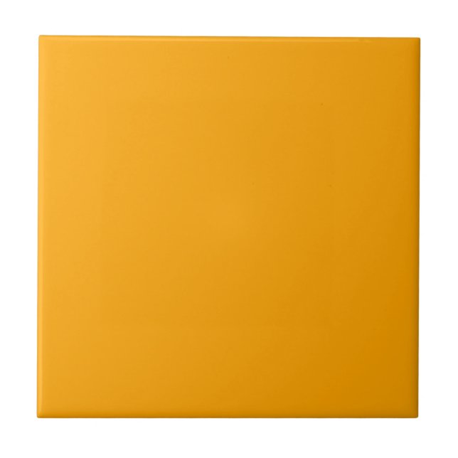 Neon Orange Solid Colour | Classic | Elegant Tile (Front)