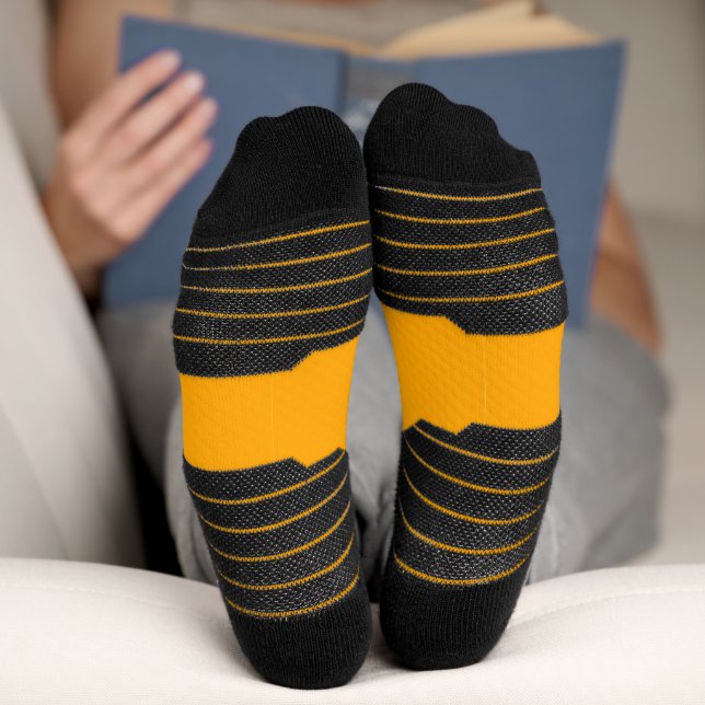 Neon Orange Solid Colour | Classic Socks (Bottom)