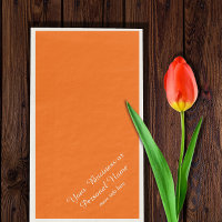 neon orange solid colour -personalised