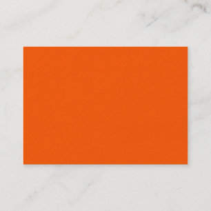 Neon Orange Tangerine Bright Fashion Colour Trend Business Card