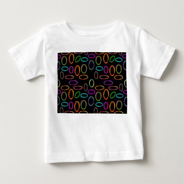Neon Ovals  Baby T-Shirt (Front)