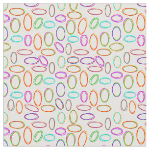 Neon Ovals Fabric