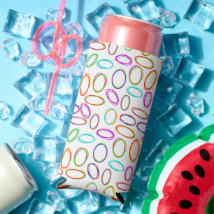 Neon Ovals  Seltzer Can Cooler