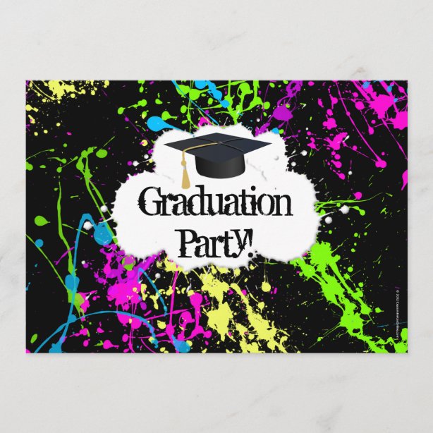 15 Excellent paint splatter invitations template You Can Use It At No ...