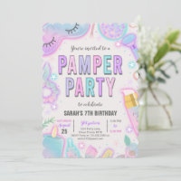 Neon Pamper Spa Party Birthday