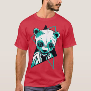 Neon Panda Retro T-Shirt