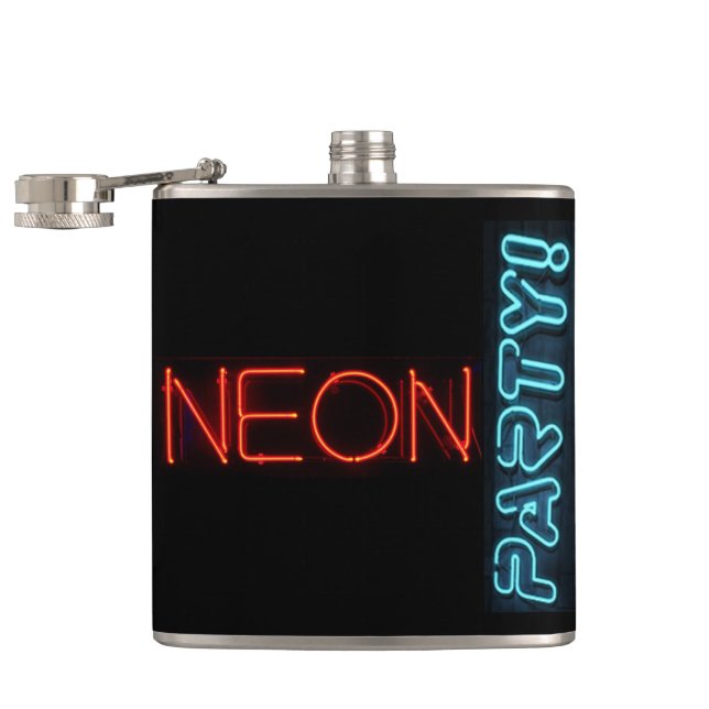 Neon Party Hip Flask (Opened)