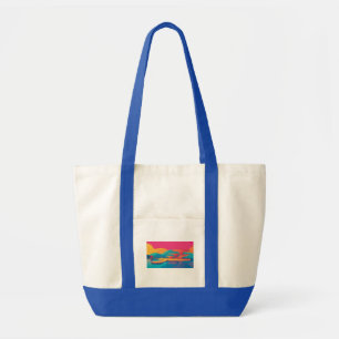 Neon Peak Waterfront Tote Bag