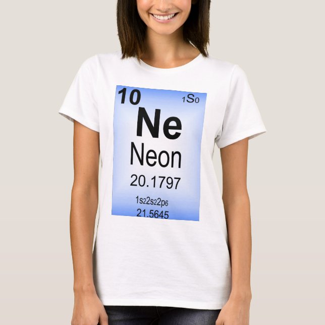 Neon Periodic Table Element T-Shirt (Front)