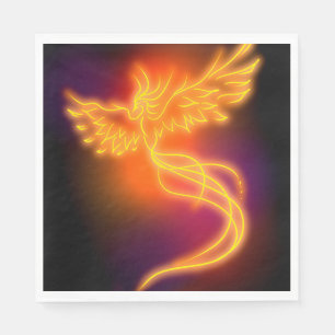Neon Phoenix Napkin