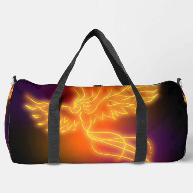 Neon Phoenix(v1) Duffle Bag (Front)