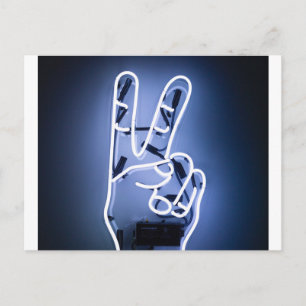 neon piece postcard