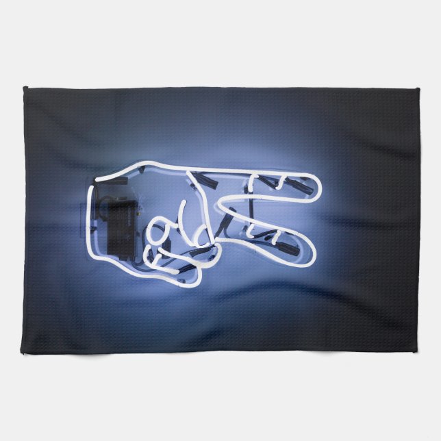 neon piece tea towel (Horizontal)