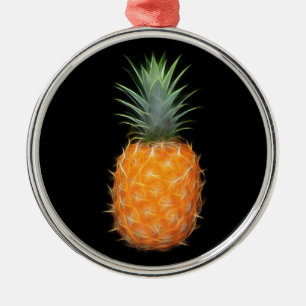 Neon Pineapple Glowing Fruit Art  Metal Tree Decoration