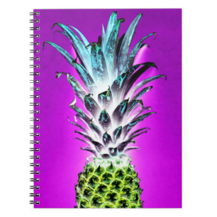 Neon pineapple notebook