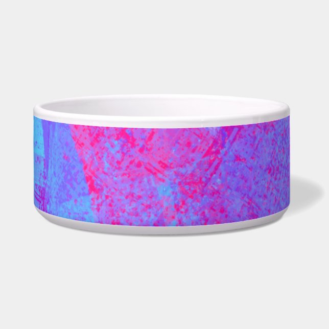 Neon Pink & Aqua Blue Abstract (Front)