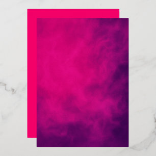 Neon Pink Back Foil Invitation – Customisable