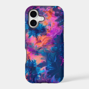 Neon Pink Blue Purple Hydrodip Swirls