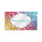 Neon Pink & Blue Zebra Print Business Coupon Cards