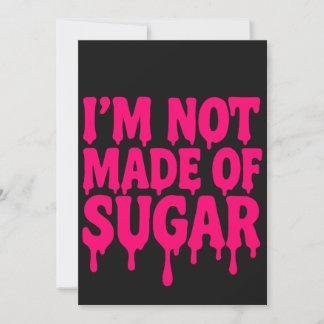 Neon Pink Bold Drip Card (Black) – Customisable